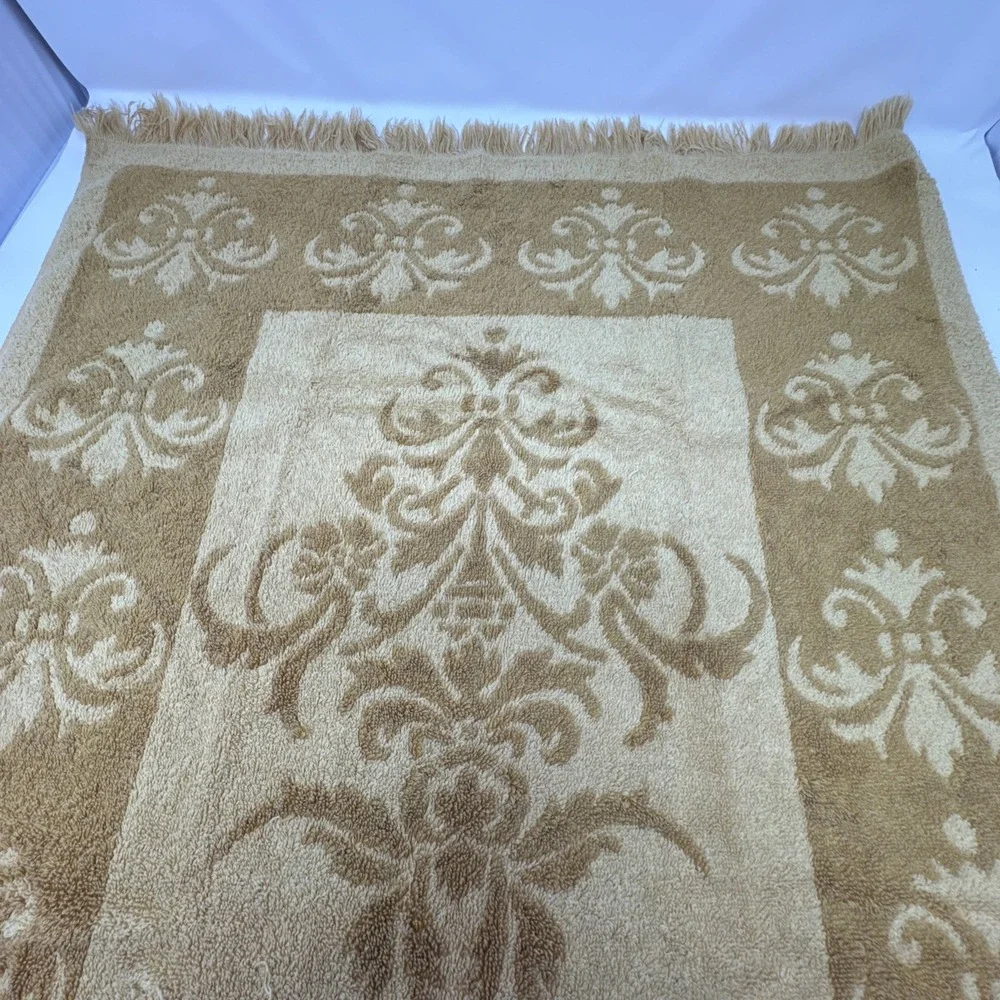 Vintage Fieldcrest Bath Towels Harvest Gold Tan Imperial Collection Retro Cotton
